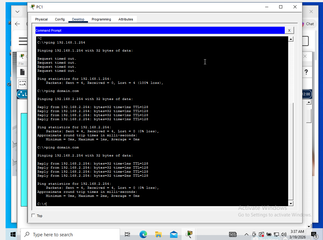Network Engineering with CPT with Man in the middle attack screenshot 2